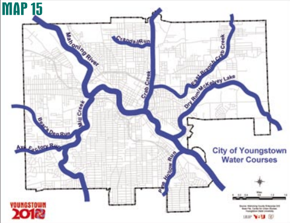 Youngstown 2010 Plan - Map 15 Water Courses