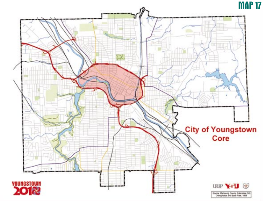 Youngstown 2010 Plan - Map 17 City of Youngstown Core