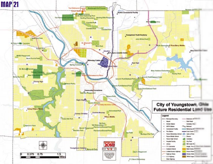Youngstown 2010 Plan - Map 21 Future Residential Land Use